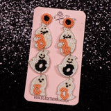 HARVEST GHOSTS - Beaded Earrings