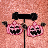 BLUSHING JACK - Beaded Earrings