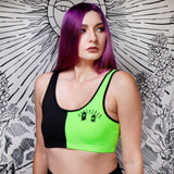 MEET ME IN THE GRAVEYARD - Split Cozy Bra Top