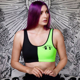 MEET ME IN THE GRAVEYARD - Split Cozy Bra Top