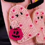 CHERRY BLOSSOM GHOULS - Beaded Earrings