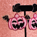 BLUSHING JACK - Beaded Earrings