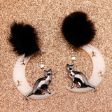NIGHTTIME FELINE - Glow in the Dark Earrings