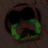 NIGHTTIME FELINE - Glow in the Dark Earrings