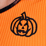 ULTIMATE PUMPKIN QUEEN - Rib Bra Top