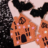 AUTUMN HAUNTED DREAM HOUSE - Beaded Earrings