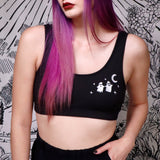 GHOSTLY STROLL - Rib Bra Top