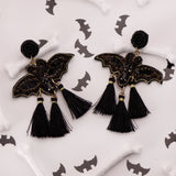 BAT-TASSLES - Beaded Earrings