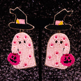 CHERRY BLOSSOM GHOULS - Beaded Earrings