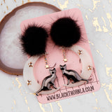 NIGHTTIME FELINE - Glow in the Dark Earrings