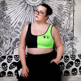 MEET ME IN THE GRAVEYARD - Split Cozy Bra Top