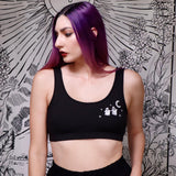 GHOSTLY STROLL - Rib Bra Top