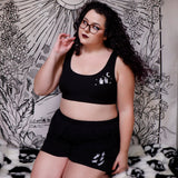 GHOSTLY STROLL - Rib Bra Top