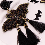 BAT-TASSLES - Beaded Earrings