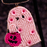 CHERRY BLOSSOM GHOULS - Beaded Earrings