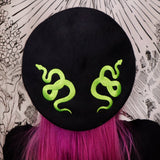 TWIN SERPENT - Neon Black Beret