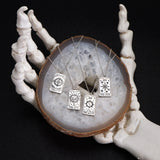 TAROT CARDS - Rhodium Dipped Necklace