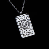 TAROT CARDS - Rhodium Dipped Necklace