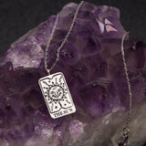 TAROT CARDS - Rhodium Dipped Necklace