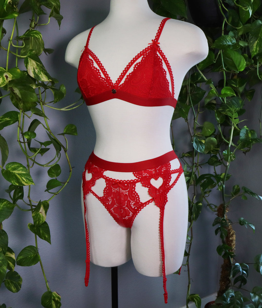 Buy Her-Class Women RED Lingerie Set Sexy Non Padded Full Coverage