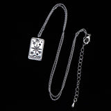 TAROT CARDS - Rhodium Dipped Necklace