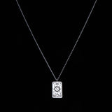 TAROT CARDS - Rhodium Dipped Necklace