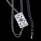 TAROT CARDS - Rhodium Dipped Necklace