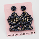 RIP GRAVES - Beaded Earrings
