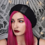 BLACK THORN - Vegan Adjustable Beret