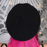 BLACK THORN - Vegan Adjustable Beret