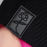 BLACK THORN - Vegan Adjustable Beret