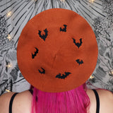 BAT COUNTRY - Vegan Orange Stretch Beret