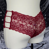 STRAPPY SNAPDRAGON CRIMSON - Plus Hipster Panty