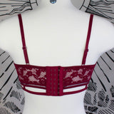 BURGUNDY DAHLIA - Strappy Bralette