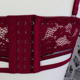 BURGUNDY DAHLIA - Strappy Bralette