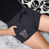 GONE BATTY - Fleecy Lounge Shorts