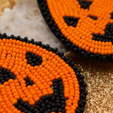HAPPY CARVINGS - Beaded Earrings