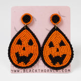 HAPPY CARVINGS - Beaded Earrings