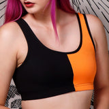 ORANGE - Split Bra Top