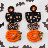 HARVEST BOO - Beaded Earrings