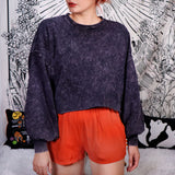 INDIGO - CROP LONG SLEEVE