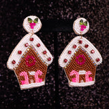 GINGERBREAD DREAM HOUSE - Beaded Earrings