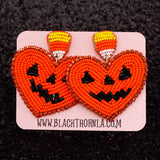 PUMPKIN LOVE - Beaded Earrings