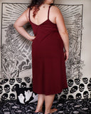 BURGUNDY - Midi Dress