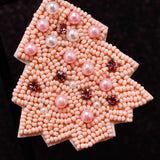 BLUSHING HOLIDAY - Beaded Earrings