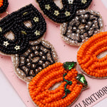 HARVEST BOO - Beaded Earrings