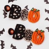 HARVEST BOO - Beaded Earrings