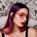 LOVE IS A BATTLEFIELD - Rectangle Sunglasses