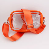 ORANGE REMOVABLE STRAPS- Small Concert Bag