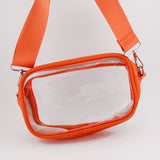 ORANGE REMOVABLE STRAPS- Small Concert Bag
